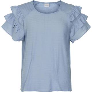 IN FRONT Freya Bluse, Farve: Light Blue, Størrelse: S, Dame