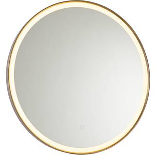 Badeværelsesspejl rosa guld 70 cm inkl LED med touch lysdæmper - Miral