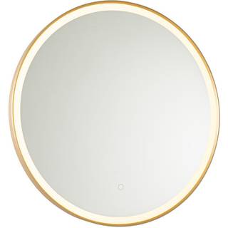 Guld badeværelsesspejl 70 cm inkl. LED med berøringsdæmper - Miral