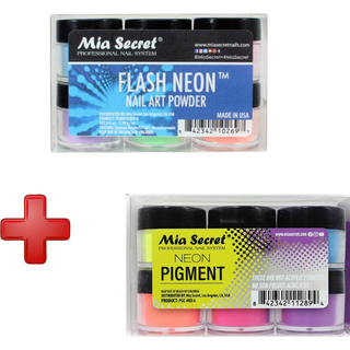 Mia Secret Pigment Mixes - 6 Colors Set (Mix -6 (Neon))
