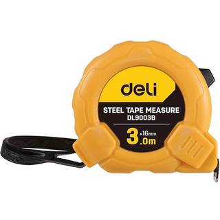 Stålmålebånd 3m/16mm Deli Tools EDL9003B (gul)