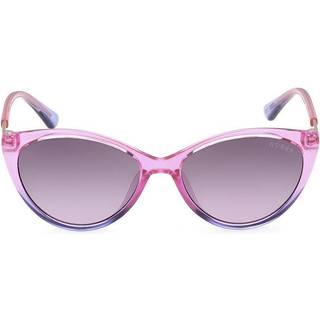 Guess Unisex GU9240 83Z Solbriller Injiceret Violet Violet Cat Eye Normal Skygge