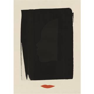 Paper Collective Red Lips plakat 30x40 cm