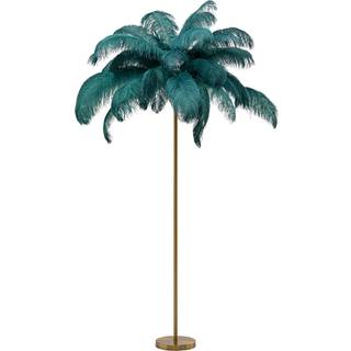 KARE Feather Palm gulvlampe med fjer, grøn