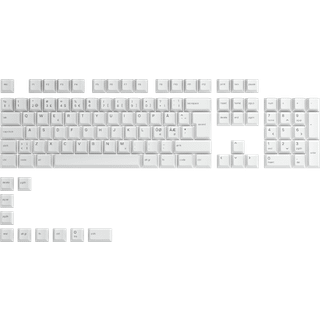 Glorious PC Gaming Race Gpbt tastehætter 115 (Nordic Layout), Arctic White ➞ På lager - klar til levering