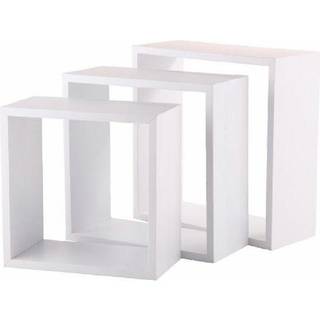 Bogkasser (3 stk.) - Hvid - 30cm x 12cm x 30cm - Beate