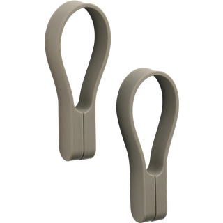Zone Denmark Loop magnet Håndklædestrop 9 cm 2 stk.-Taupe