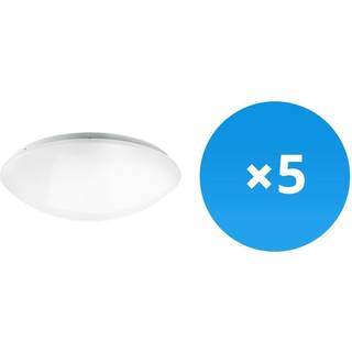 Fordelspakke 5x Noxion LED væglampe Corido Hvid 18W 1386lm - 830 varm hvid | 360mm - IP44