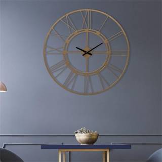 WOMO-DESIGN | Design vægur Stockholm Ø92cm rund lavet af jern i vintage stil