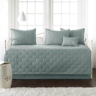 Southshore Fine Living Inc. Twin Daybed Dyne Set 6 -delt dobbelt senget?j s?t med dagseng d?kning 3 pude shams seng nederdel kaste pude - dobbelt