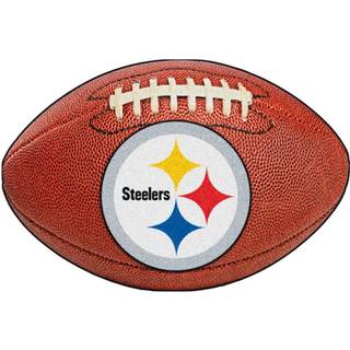Fanmats 5828 Pittsburgh Steelers Fodboldtæppe - 20,5in. x 32,5in. | Sportsfan Home Decor Rug and Tailgating Mat