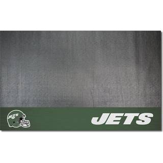 Fanmats 12195 New York Jets Vinyl Grill Mat - 26in. x 42in. - Deck Patio Protective Mat | Olieflamme og UV -resistent