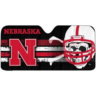 Fanmats 60018 NCAA Nebraska Cornhuskers forrude Sun Auto Shade Sun Shield Sun Visor | Harmonika tri-fold til opbevaring | 59 """" X 29.5 """" Farveri
