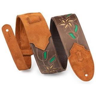 Levy's Leather Flowering Vine Guitarremmen Dark Brown