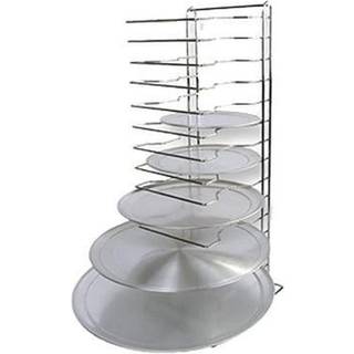 WINCO APZT-1015 15-SLOT ALUMINIUM PIZZA PAN RACK