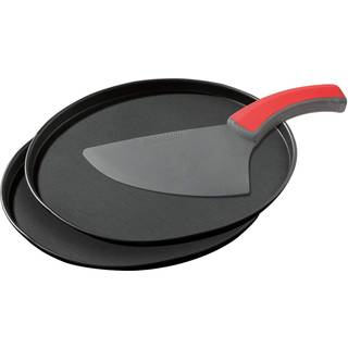 Pizzasæt, 2 pizzaforme Ø 29 cm, 1 skærer.