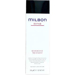 Milbon Repair Restorative Treatment 7,1 oz Dybt nærende balsam med Dual-Repair-teknologi og kationiseret keratin til beskadiget hår