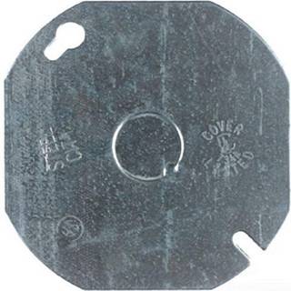 Thomas & Betts 54-C-6 Octagon Blank Box Cover med knockout