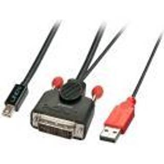 Lindy DVI-D til Mini Displayport aktiv adapter kabel - 3 m