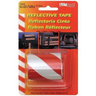 Trimbrite T1809 Refl.Barrier Red/WHT 2x24