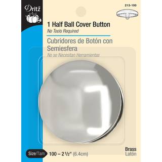 Dritz 213-100 Half Ball Cover Button St?rrelse 100 (2-1/2-tommer) 1-s?t