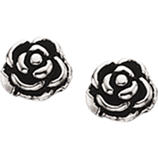 Rose Sterling Sølv Øreringe fra Scrouples 149702