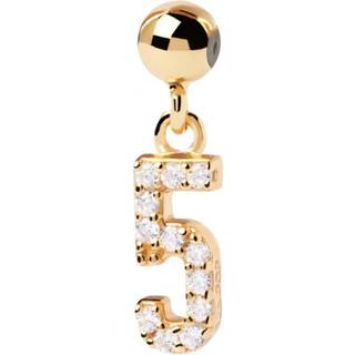 PDPAOLA Number 5 Vedhæng 18 kt. Forgyldt Sølv CH01-005-U - Dame - 925 Sterling Silver