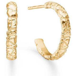 Studio Z - Bigger Element hoops i forgyldt sølv
