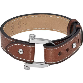 Heritage Læder Herrearmbånd fra Fossil JF04397040