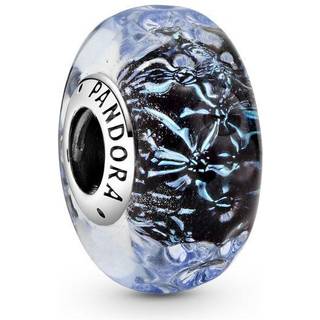Wavy Sterling Sølv Charm fra Pandora med Glas 798938C00