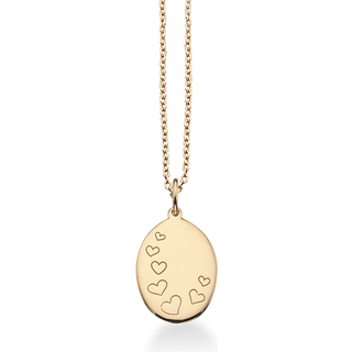 Scrouples Hjerter Amulet 8 Karat Guld Vedhæng 211353