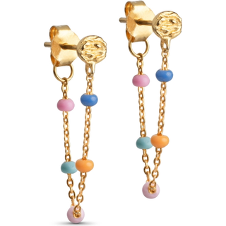 Earring Lola - Lolly - ENAMEL - Guld One Size