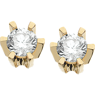 Prinsesse Ørestikker i 14kt. guld m. i alt 0,34ct. diamanter