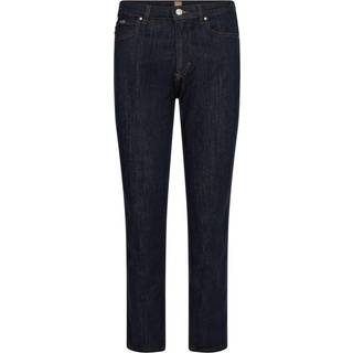Afkortede jeans med slim fit i Stay Indigo denim med stræk