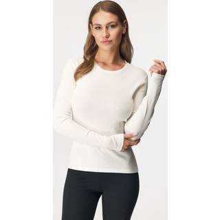 Pieces - Pcruka Ls Top - Bluser og skjorter til kvinder - Cloud Dancer - XS