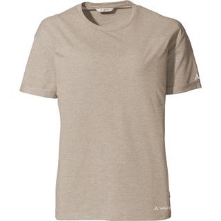 Vaude Women's Mineo Striped T-Shirt T-shirt Damer størrelse 36 farve beige/grå