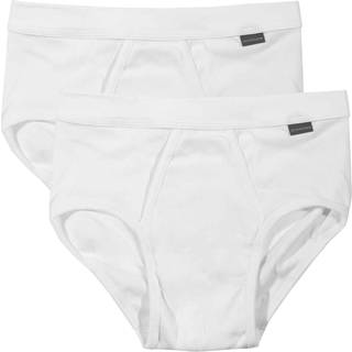 Schiesser 2-pak Essentials Double Ribbed Sportslip - White - 3XL * Kampagne *