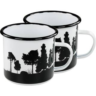 Hällmark Enamel Mug 2-Pack White, OneSize