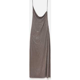 Stella McCartney Asymmetric embellished maxi dress - metallic - M