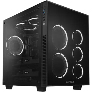 Cepter Carapace Cube T.G RGB Box computerkabinet ➞ På lager - klar til levering