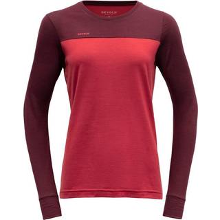 Devold Women's Norang Shirt Merinolongsleeve Damer størrelse XL farve rød