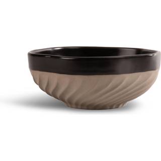 Byon Swirl skål Ø11 cm Sort/Beige