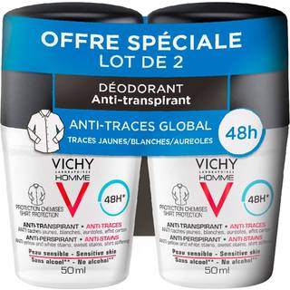 Vichy - Homme Antiperspirant Deo Roll On 48H Duo - 2 x 50 ml