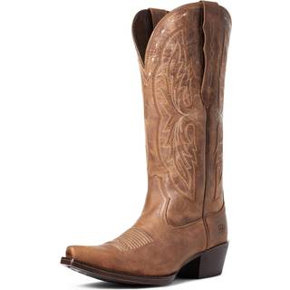 Ariat Ariat Womens Heritage X Toe Elastic Calf Brown Boots