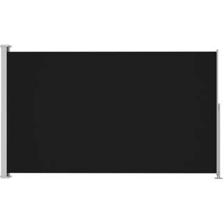 sammenrullelig sidemarkise til terrassen 180x300 cm sort