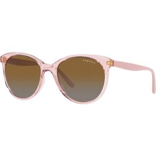 VOGUE EYEWEAR Kvinde VO5453S 2942T5 Solbriller Injiceret Rosa Grå Pantos Polariseret Skygge