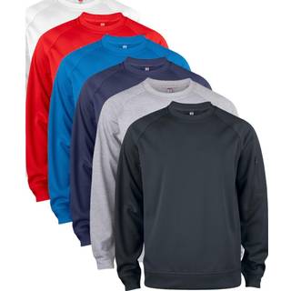 Clique 21010 Basic Active Roundneck / Sweatshirt / Trøje White XS