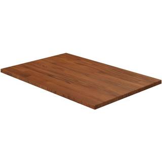 bordplade til badeværelse 60x40x1,5 cm massivt træ mørkebrun