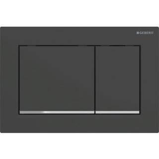 Geberit omega30 sort mat/blank krom