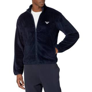 Armani Knit Sweater With Zip - Navy-2 - Large